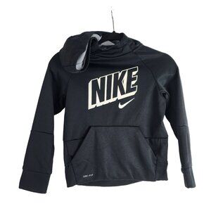 Nike Dri-Fit Hoodie Sweatshirt S Black Polyester